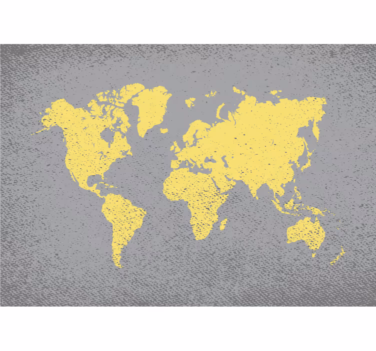Textúrovaná mapa sveta pantone nástenná mapa sveta - Tenstickers