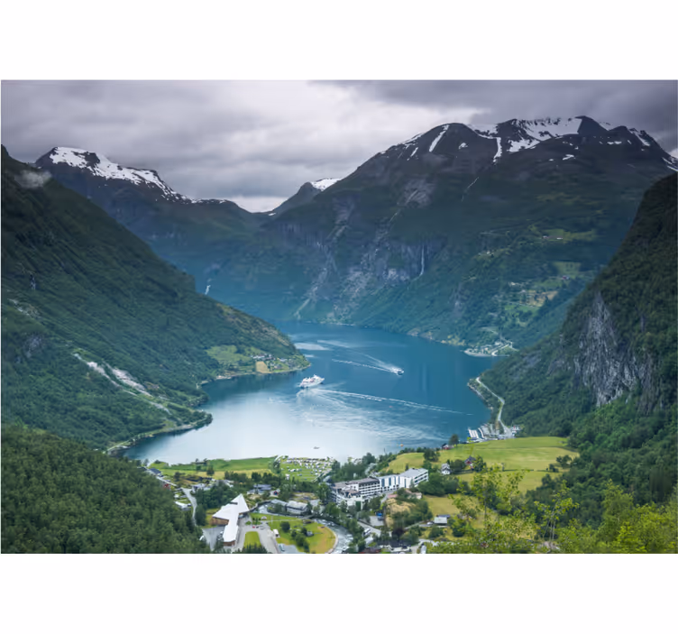 Krajinka fototapety ohromujúce výhľady na fjordy - Tenstickers