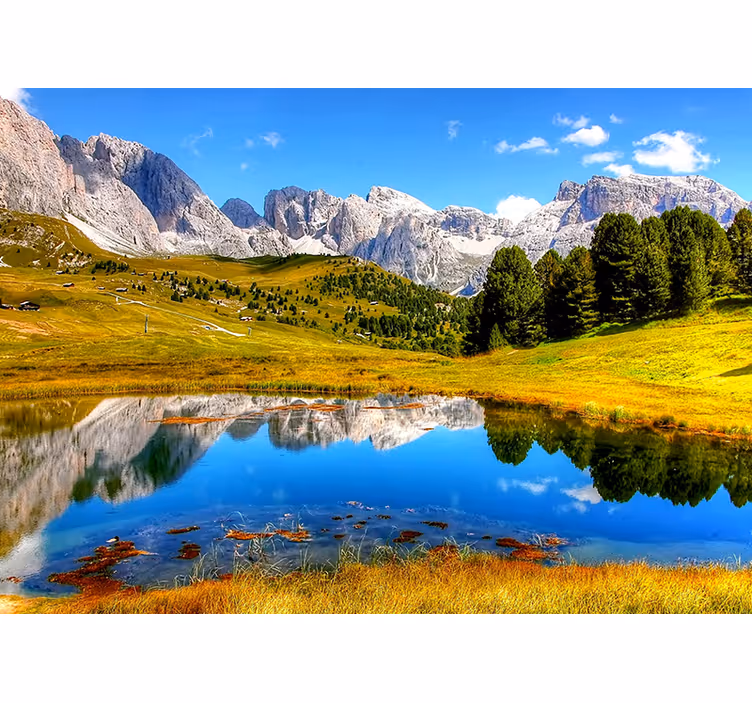 Krajinka fototapety pokojný horský ozveny - Tenstickers