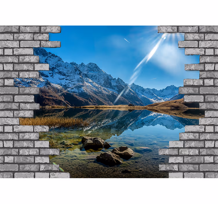 Krajinka fototapety horská ozvena krajiny - Tenstickers