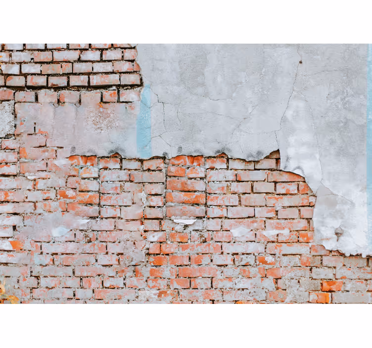 Fototapety tehly s odhalenou tehlovou textúrou - Tenstickers