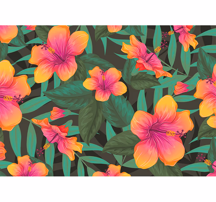 Fototapeta kvety živé kvety hibiscus - Tenstickers