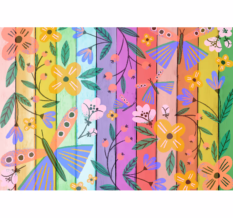 Fototapeta kvety živé botanické motívy - Tenstickers