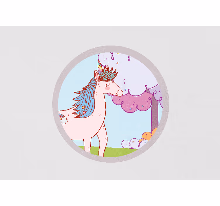 fototapeta láska hravá fantázia jednorožca - Tenstickers