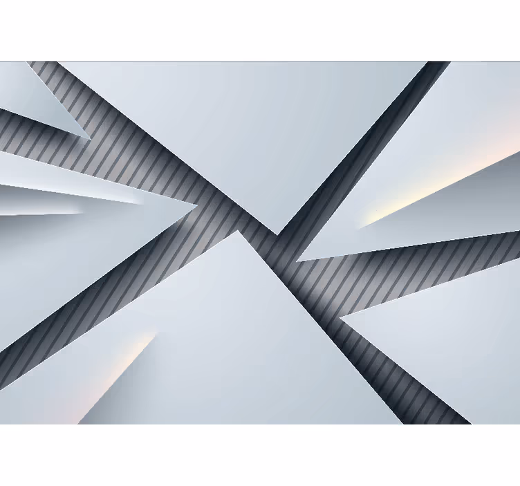 Abstraktné fototapety geometrické vrstvené tvary - Tenstickers
