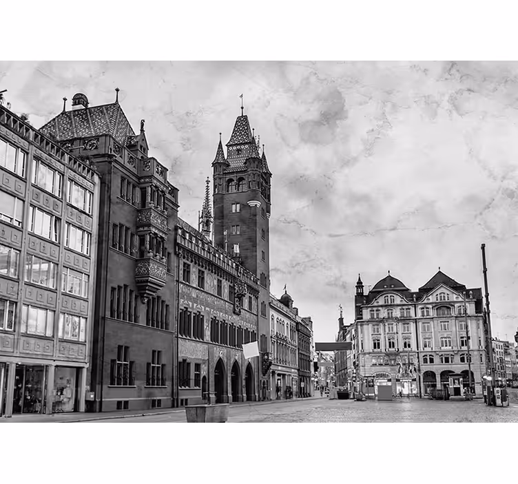 Rušné mesto vo švajčiarsku fototapeta - Tenstickers