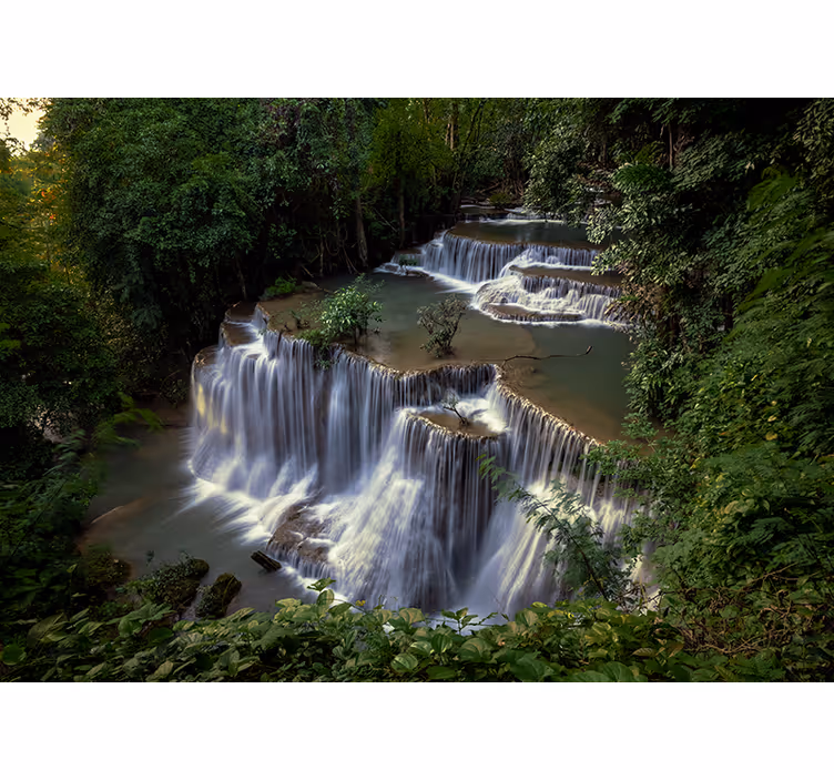 fototapety na stenu priroda pokojné vodopádové útočisko - Tenstickers