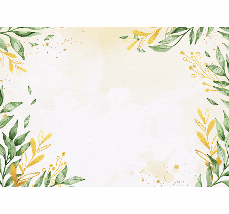 Fototapeta kvety botanická kompozícia listov - Tenstickers