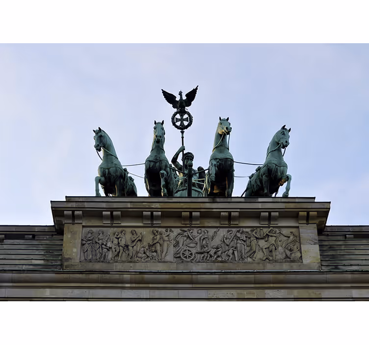 Berlín fototapeta so sochou brandenburskej brány - Tenstickers