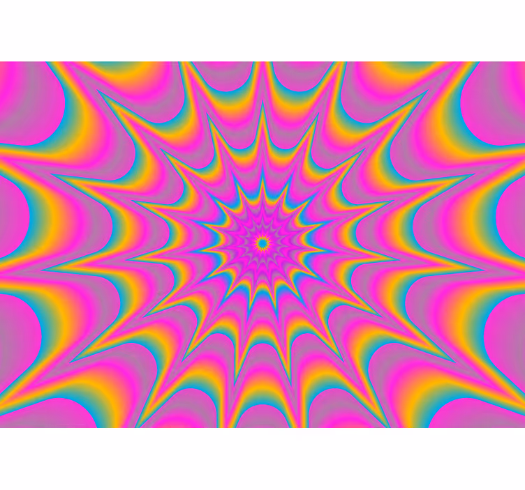 Abstraktné fototapety hypnotický žiariaci vzor - Tenstickers