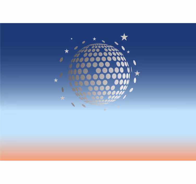 Hudobne fototapety dizajn disco gule - Tenstickers