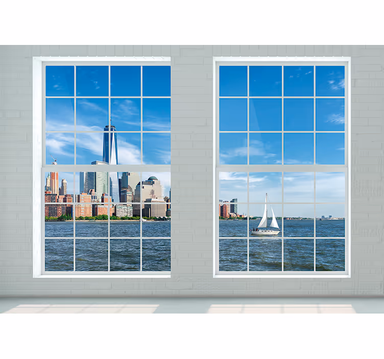 Fototapeta štvorcové okno new york - Tenstickers