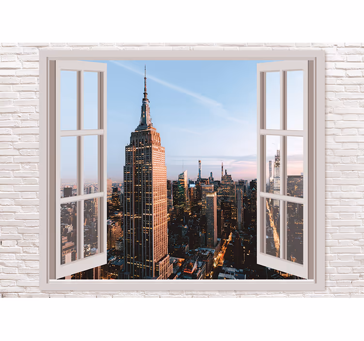 Otvorené okno new york fototapeta - Tenstickers