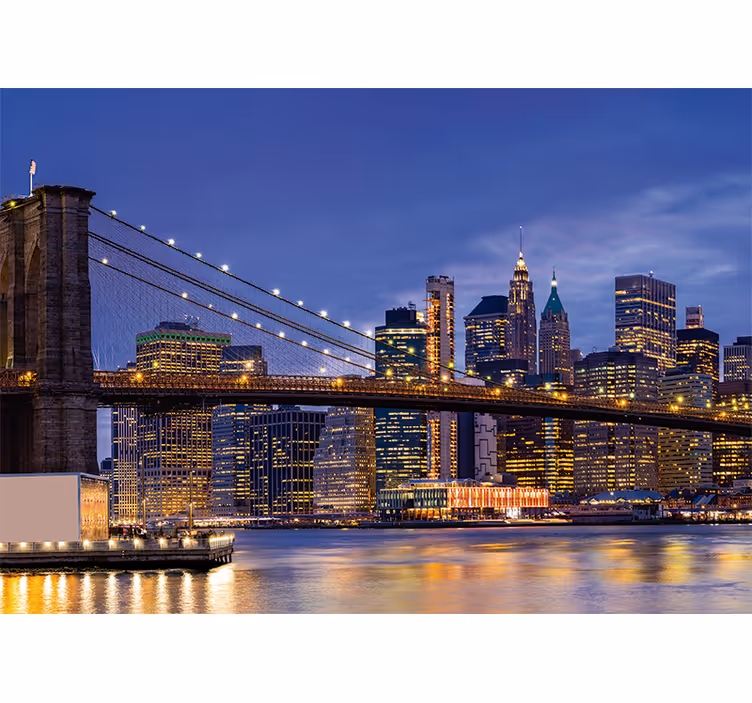 Fototapeta new york panoráma brooklynského mosta - Tenstickers