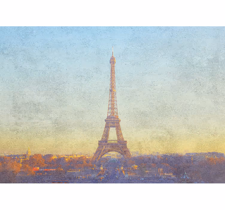 Fototapeta paríž eiffelova veža za súmraku - Tenstickers