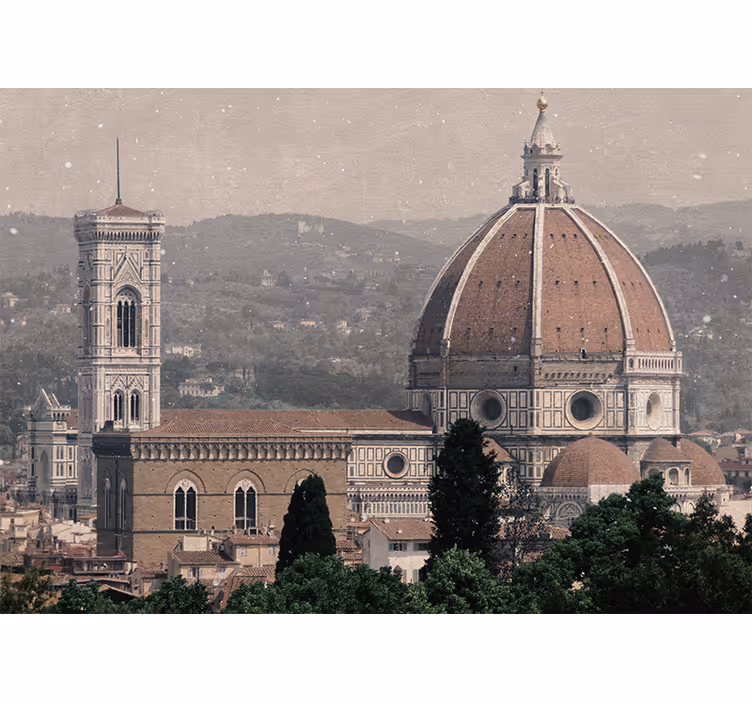 Fototapety na stenu mesta pohľad na florentskú katedrálu - Tenstickers