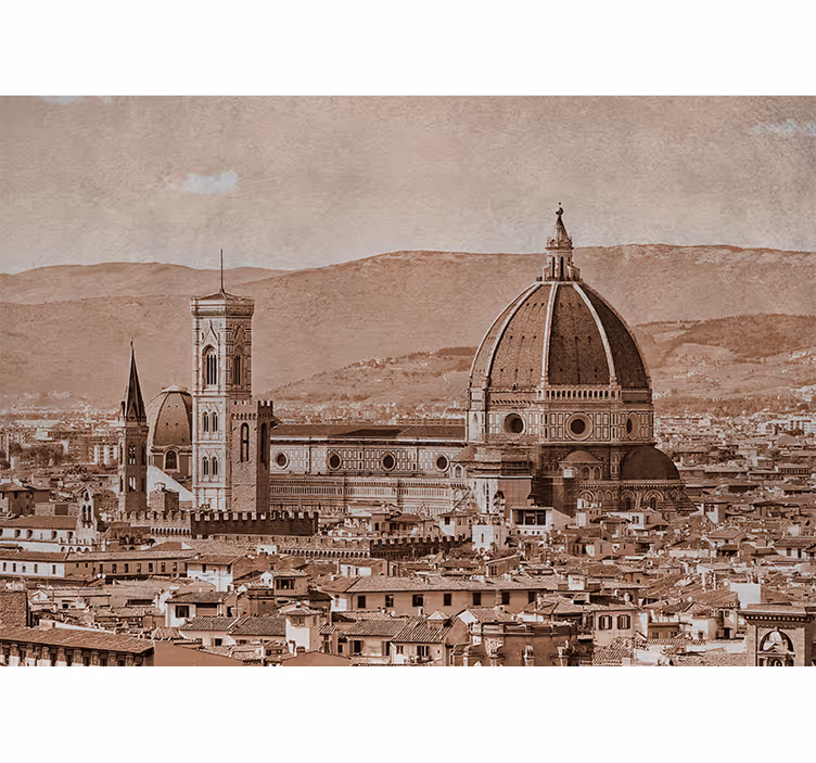 Fototapety na stenu mesta pohľad na florentský dóm - Tenstickers
