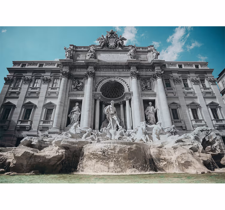 Fototapety na stenu mesta fontána di trevi - Tenstickers
