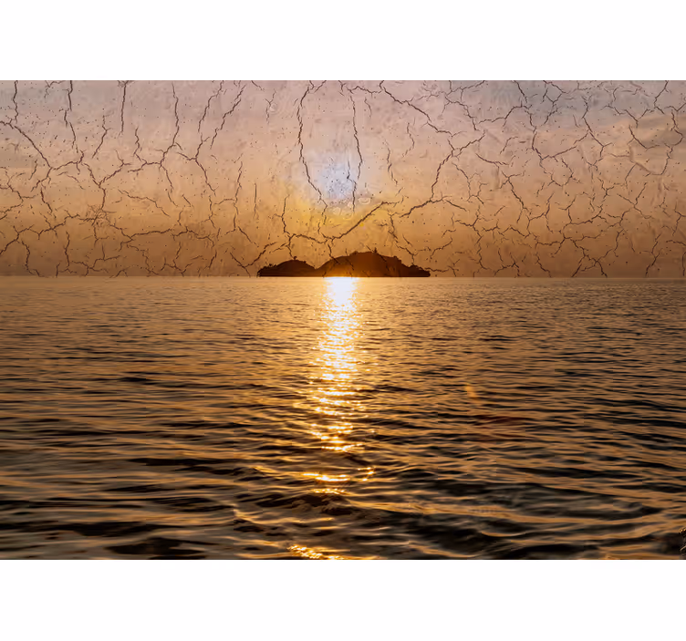 Fototapety hory súmrak nad oceánom - Tenstickers
