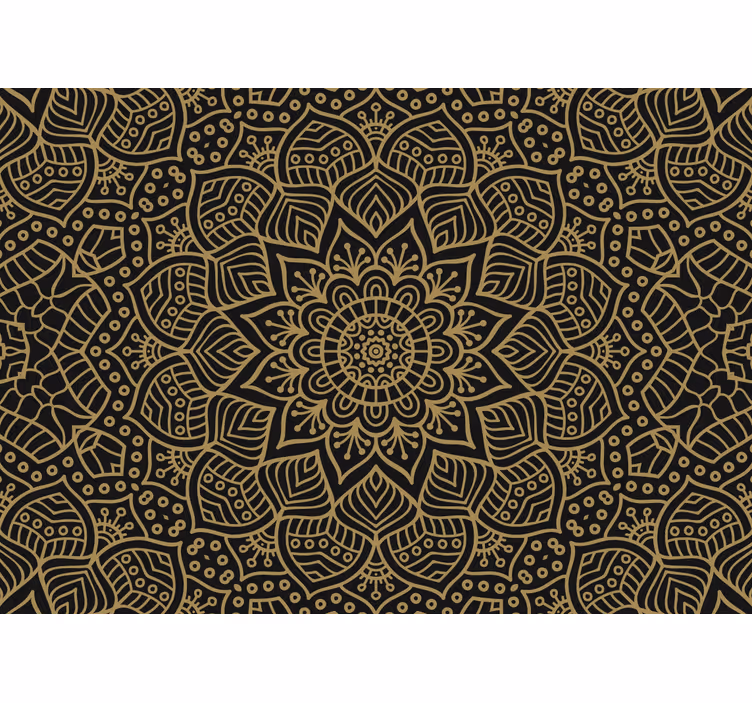 Fototapeta mandala vzor v indickom štýle - Tenstickers