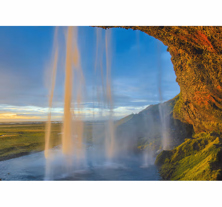 Fototapeta vodopád scenérie island - Tenstickers