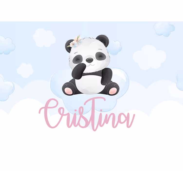 Fototapety so zvieratami roztomilý dizajn pandy - Tenstickers