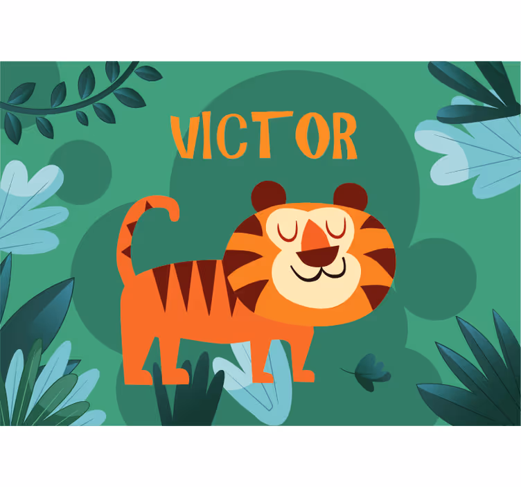 Fototapeta na mieru priateľský tiger - Tenstickers
