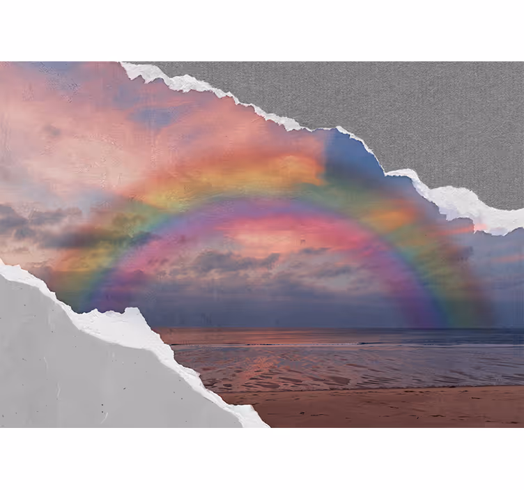 obloha fototapeta živý dúhový oblúk - Tenstickers