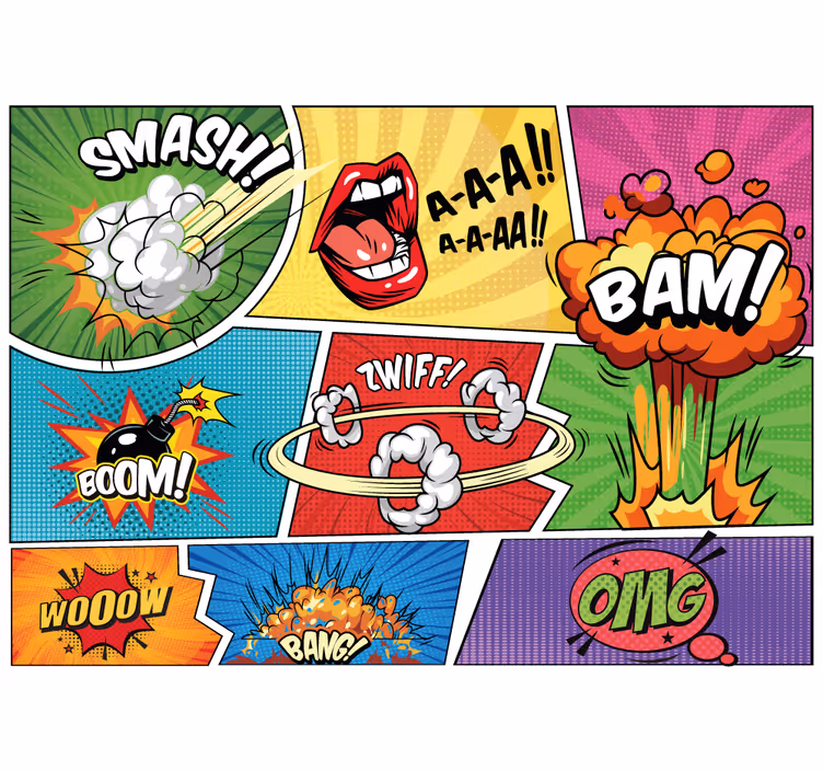 Mestské umenie fototapety akcia z komiksu - Tenstickers