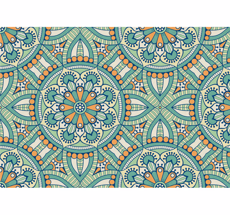 Fototapeta mandala veľký orientálny kruh - Tenstickers