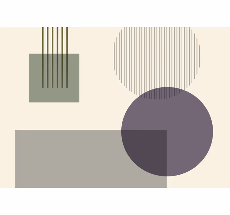 Abstraktné fototapety hra geometrických tvarov - Tenstickers