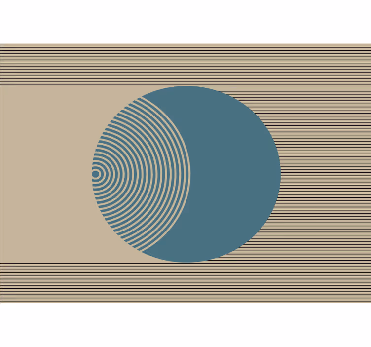 abstraktné fototapety geometrický kruhový vzor - Tenstickers