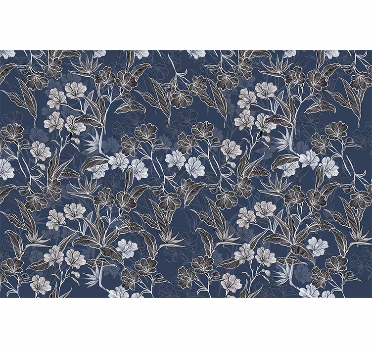 Fototapeta kvety elegantný kvetinový vzor - Tenstickers