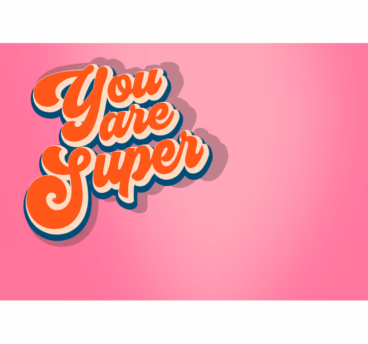 fototapety citaty ste super - Tenstickers