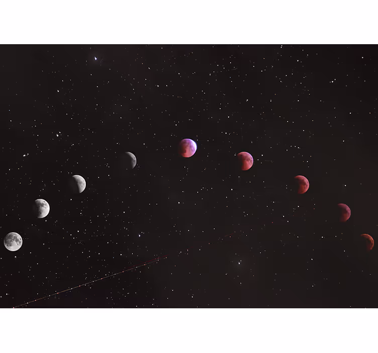 Fototapety vesmír fázy mesiaca - Tenstickers