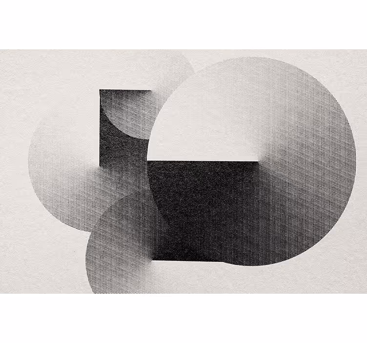 Abstraktné fototapety geometrická kruhová kompozícia - Tenstickers