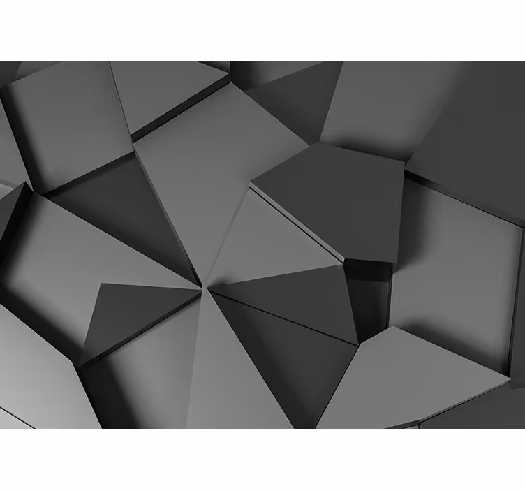Nástenná fototapeta šedá geometrické 3d tvary - Tenstickers