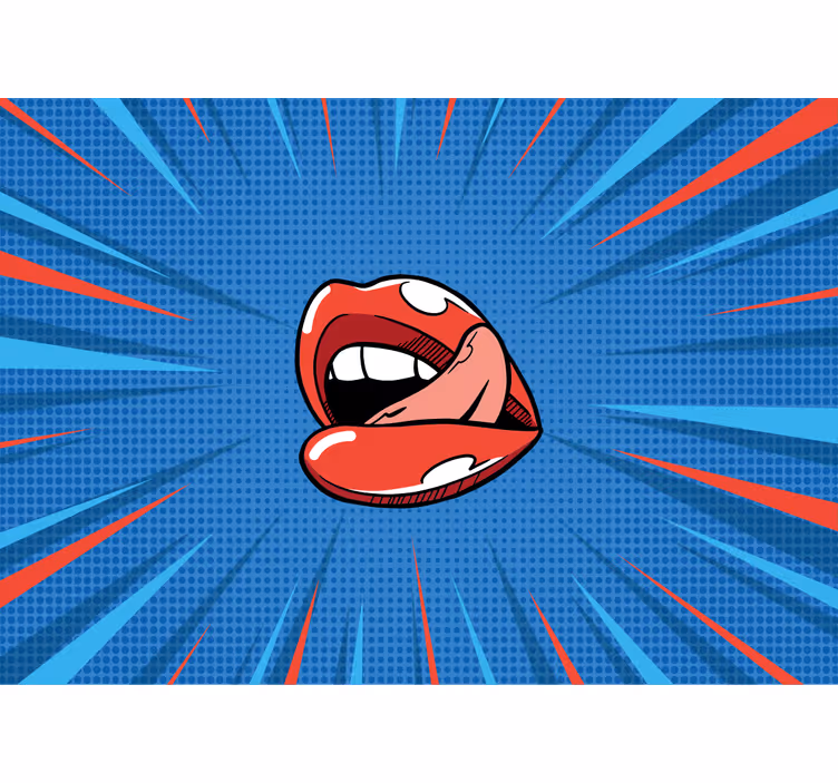 Mestské umenie fototapety Živý ústny pop - Tenstickers