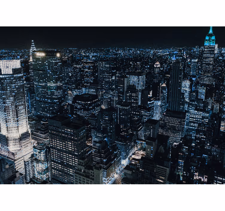 Fototapeta new york nočný panoramatický výhľad - Tenstickers