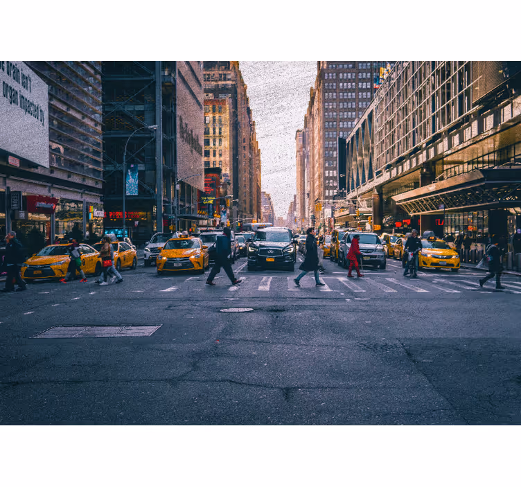 Fototapeta new york rušná ulica v new yorku - Tenstickers