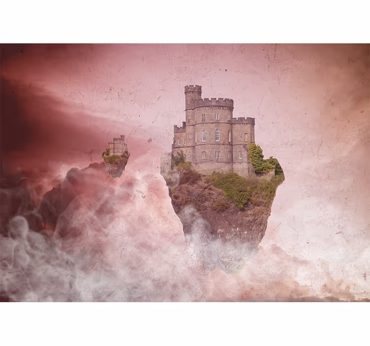 Fototapeta plávajúce hrady v nebi fantasy - Tenstickers