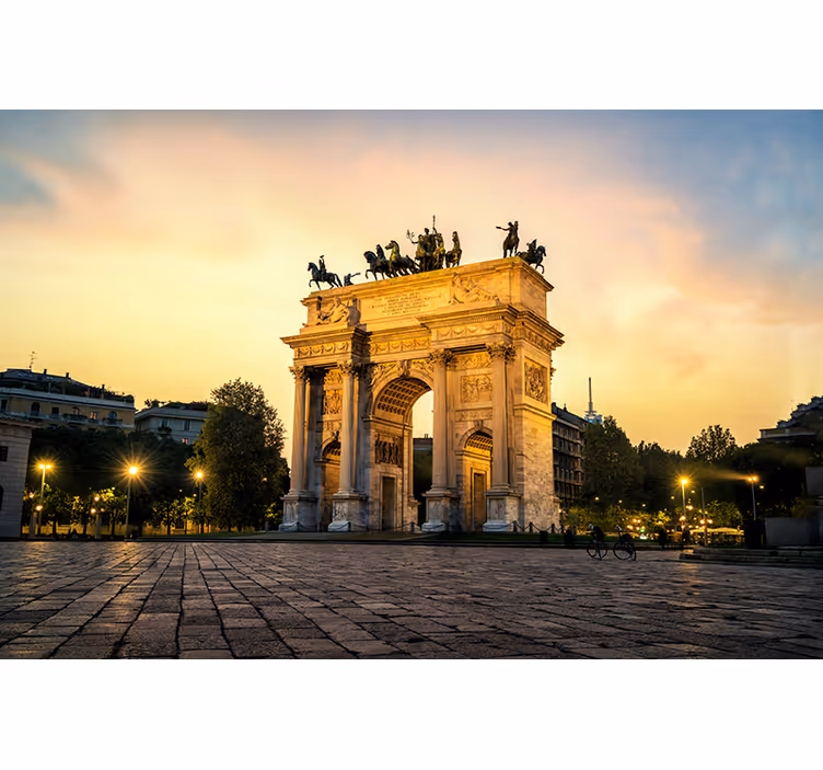 Nástenná fototapeta arco della pace road - Tenstickers