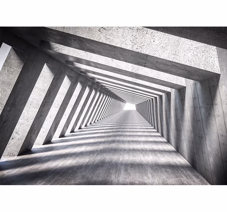 Abstraktné fototapety geometrická tunelová perspektíva - Tenstickers