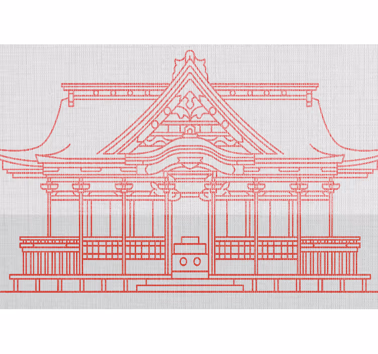 Fototapety na stenu mesta japonskej architektúry - Tenstickers