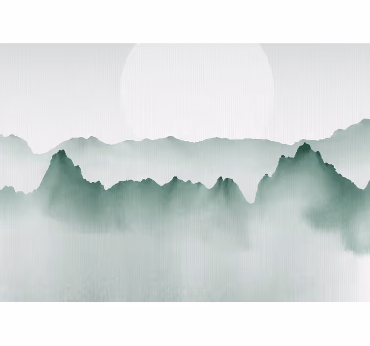Fototapety na stenu priroda horská silueta - Tenstickers