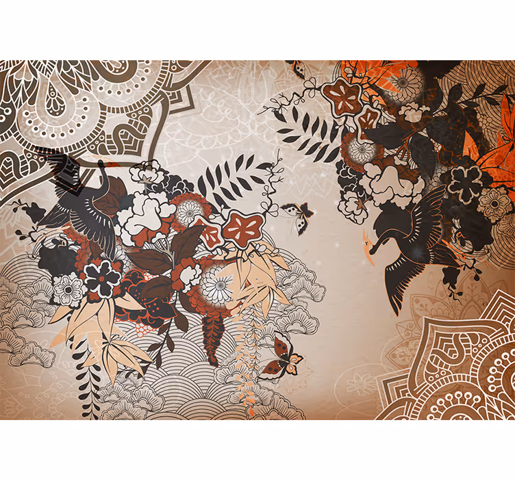 Fototapety mandala kvetinové vzory - Tenstickers