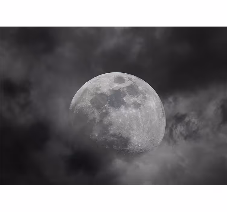 Fototapety vesmír žiariaca silueta mesiaca - Tenstickers