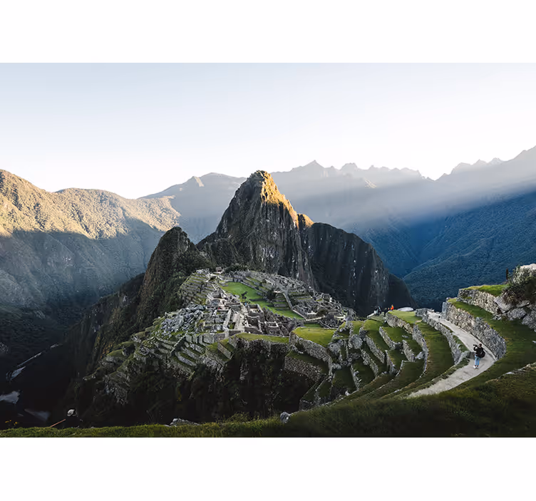 Nástenná fototapeta vzdušný pohľad na ruiny machu picchu - Tenstickers