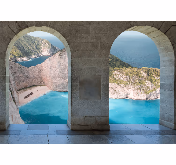 Krajinka fototapety prístavný výhľad arche - Tenstickers