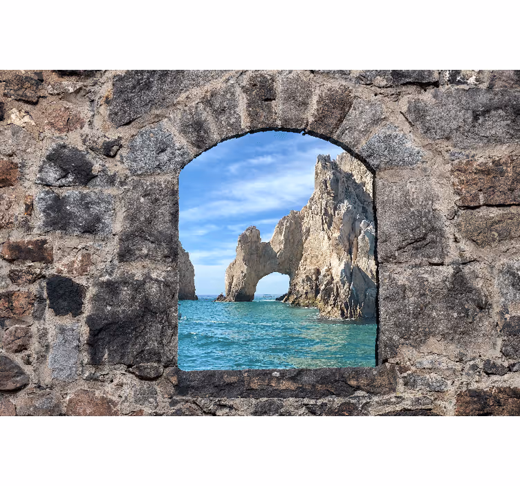 fototapety more pohľad na skalnatý oblúk - Tenstickers